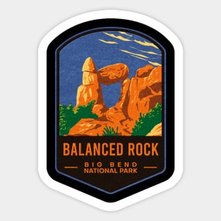 Balanced Rock Big Bend National Park Sticker